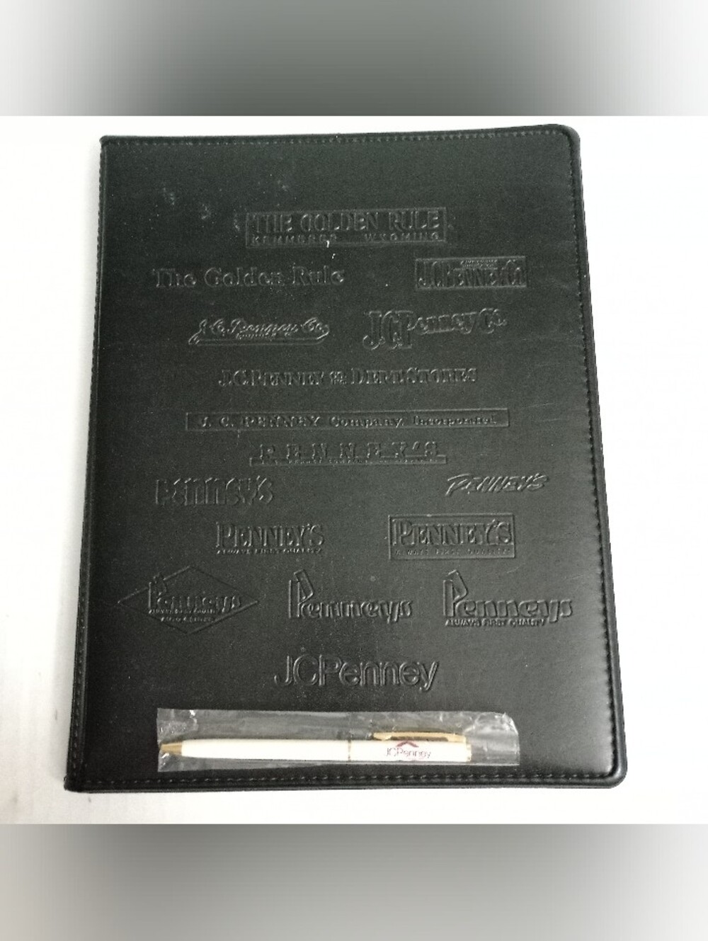 JC Penney Business Portfolio With Commemorative Pen ( Pen Does Not Work)